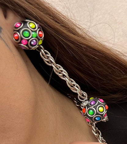 Earrings - BE006-O105-COLOR