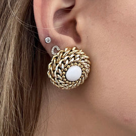 Earrings - BE081-O75-ROUND