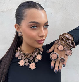 Earrings - BE143-O60-PINK