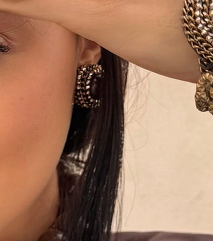 Orecchini - BE232-O75-BROWN