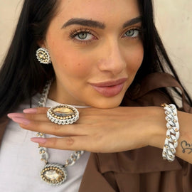 Orecchini - BE242-O90-WHITE